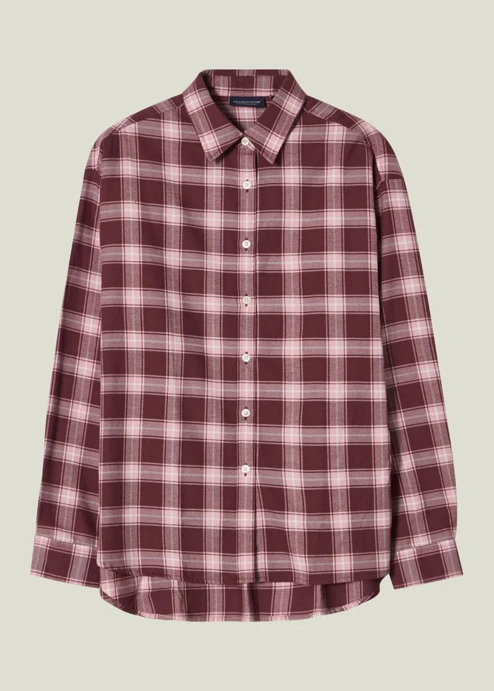 Lexington Casual Fit Check Flanell Shirt Pink/Red
