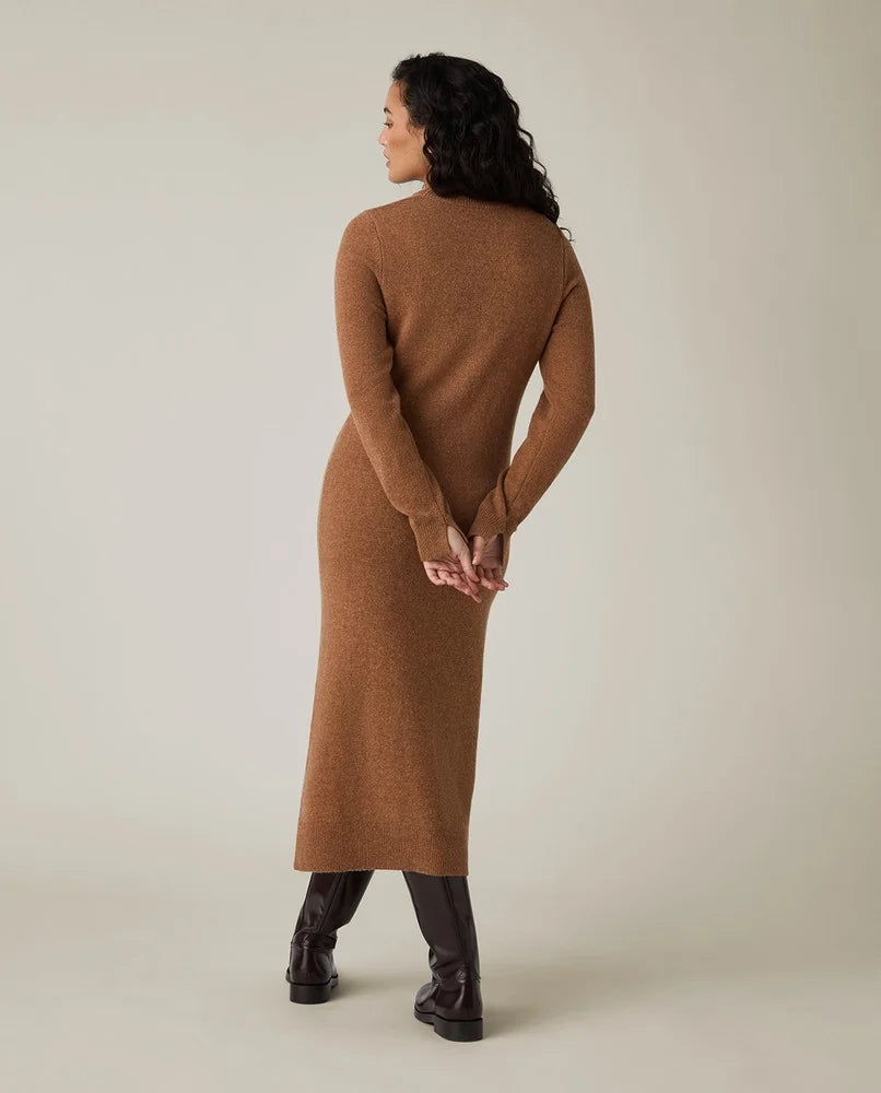 Lexington Straight Fit Knitted Long Camel