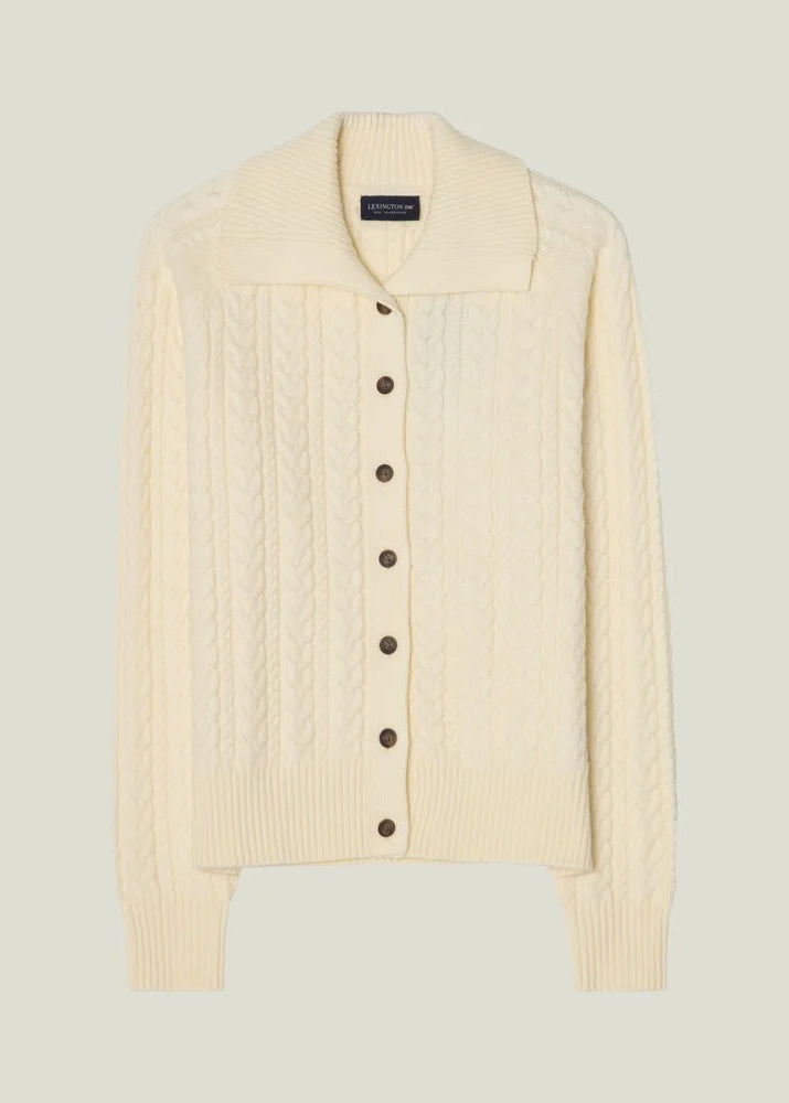 Lexington Cable Cardigan OffWhite