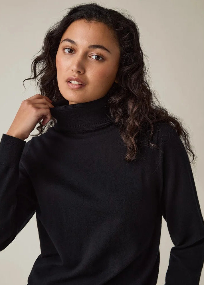 Lexington Knitted Turtleneck Black
