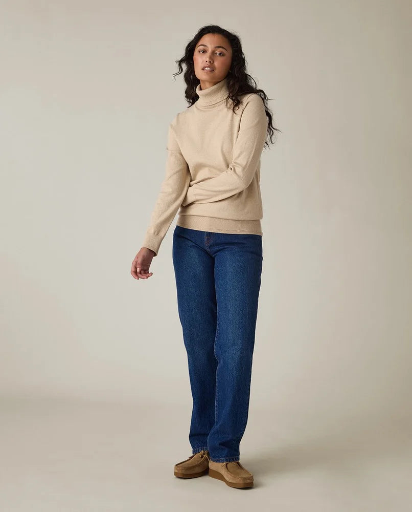 Lexington Knitted Turtleneck Beige