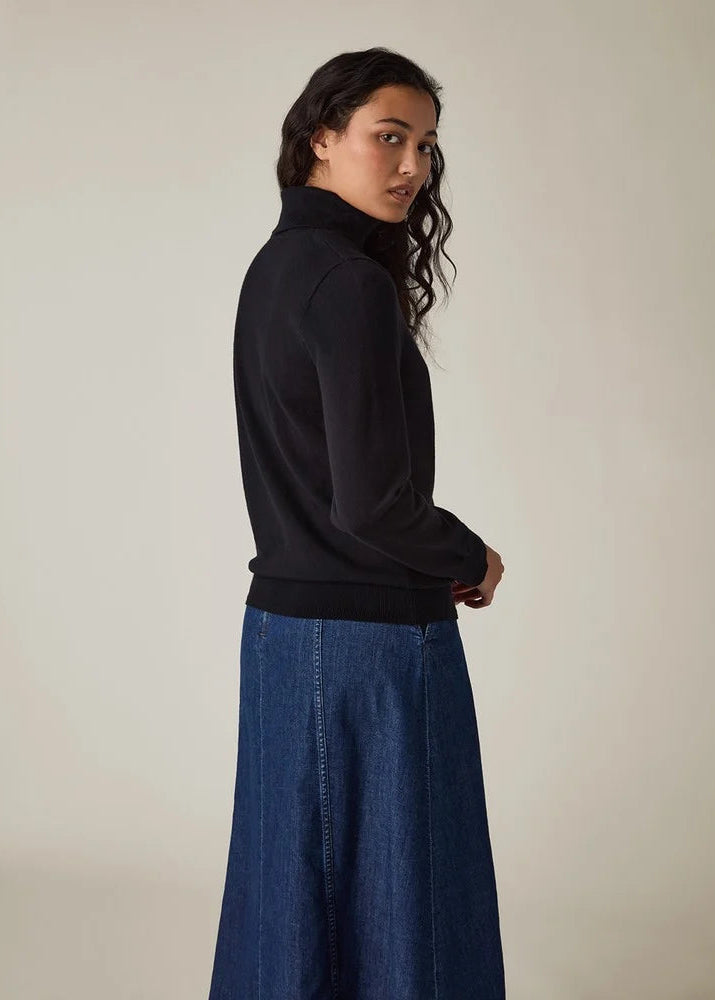 Lexington Knitted Turtleneck Black