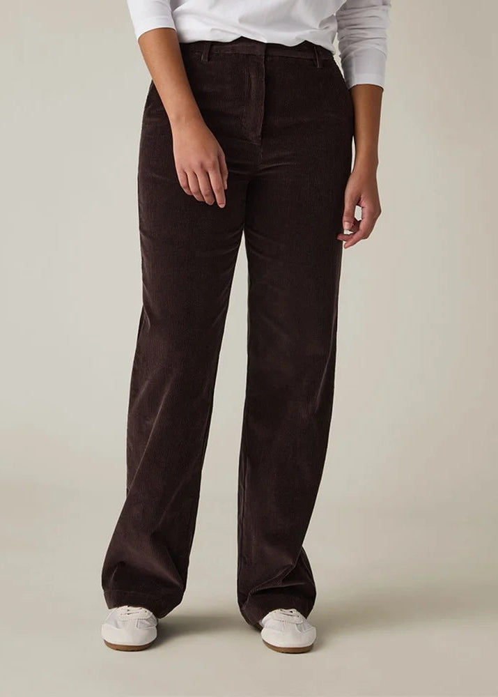 Lexington Straight Leg Corduroy Pants Dark Brown
