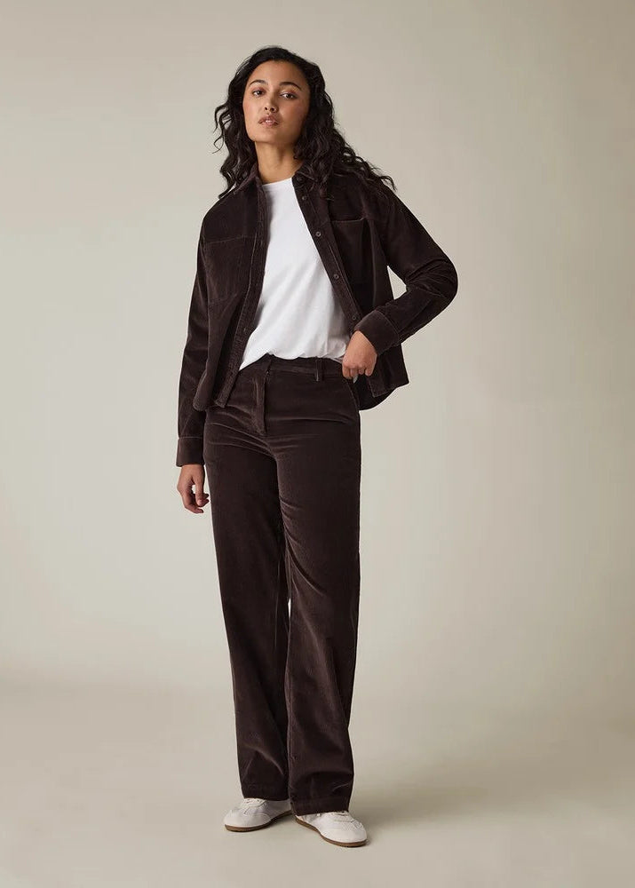Lexington Straight Leg Corduroy Pants Dark Brown