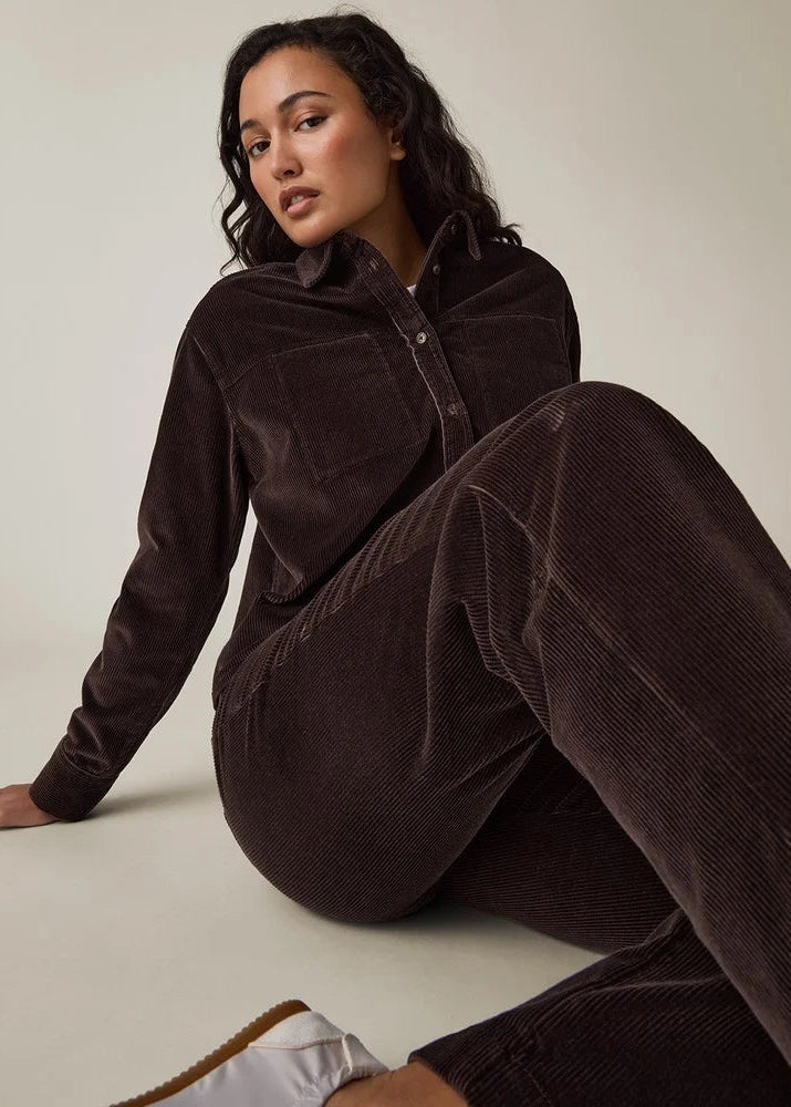 Lexington Straight Leg Corduroy Pants Dark Brown
