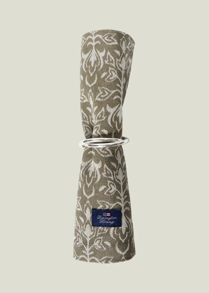 Lexington Brass Double Ring Napkin Ring silver