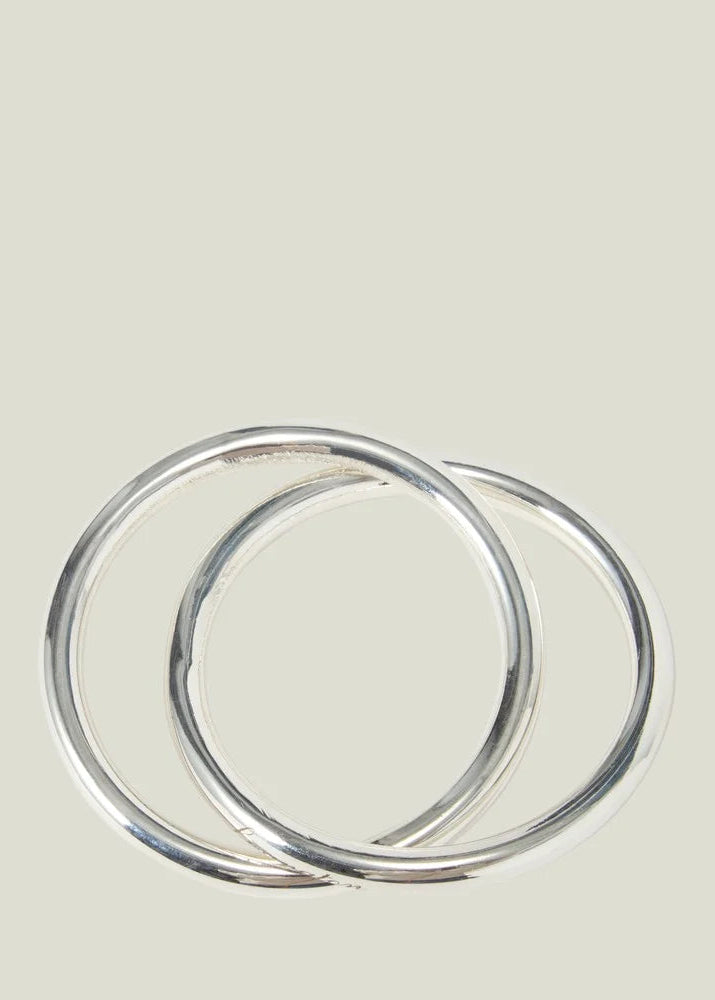 Lexington Brass Double Ring Napkin Ring silver