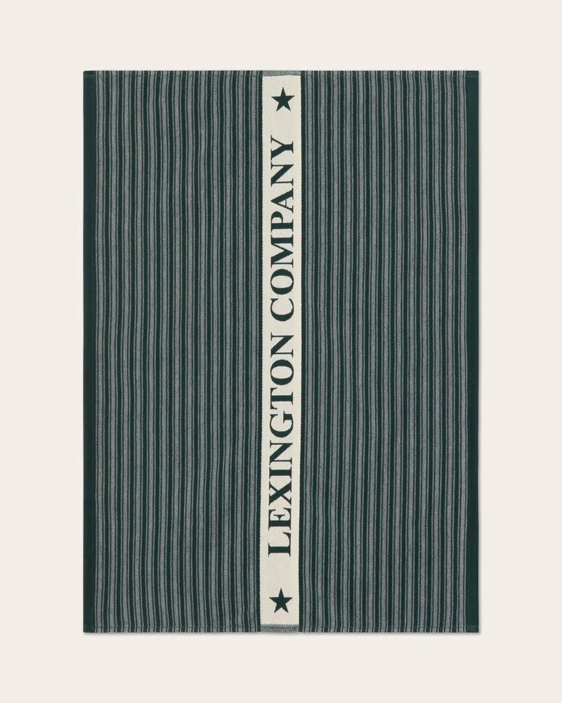 Lexington Org Cotton Terry Kitchen Towel Green/Be