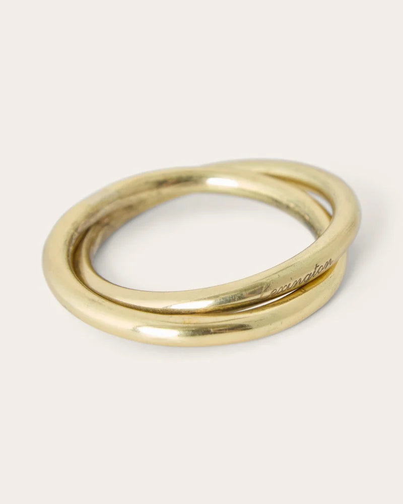 Lexington Brass Double Ring Napkin ring Gold