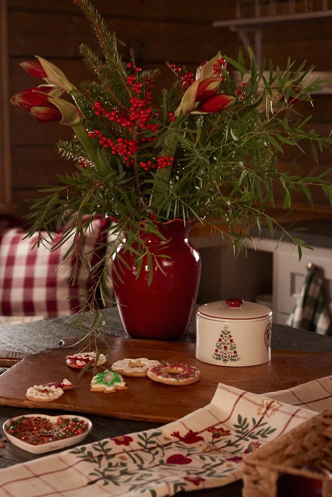Lexington Christmas Tree Cookie Jar With Lid Multi