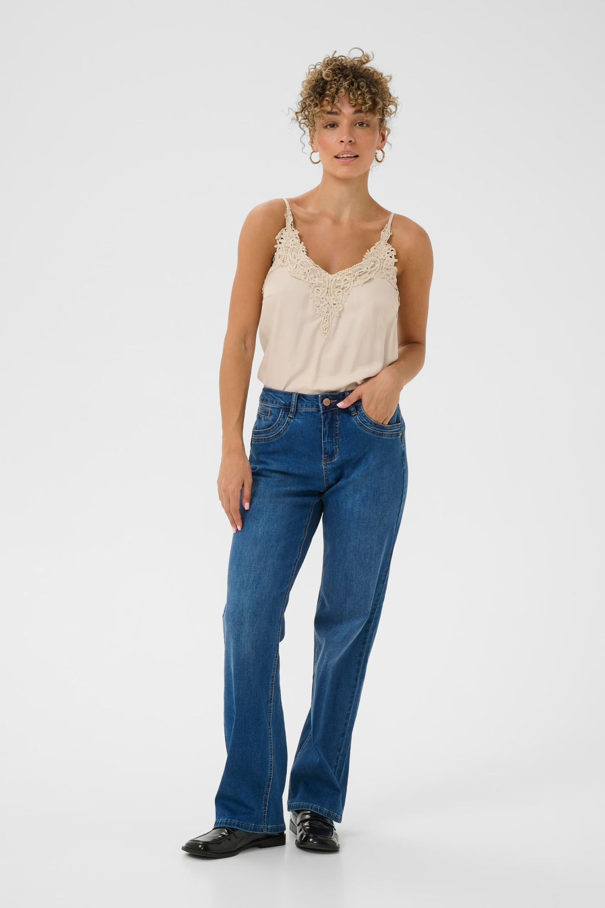 Cream CRLone Straight Leg Jeans Indigoblue
