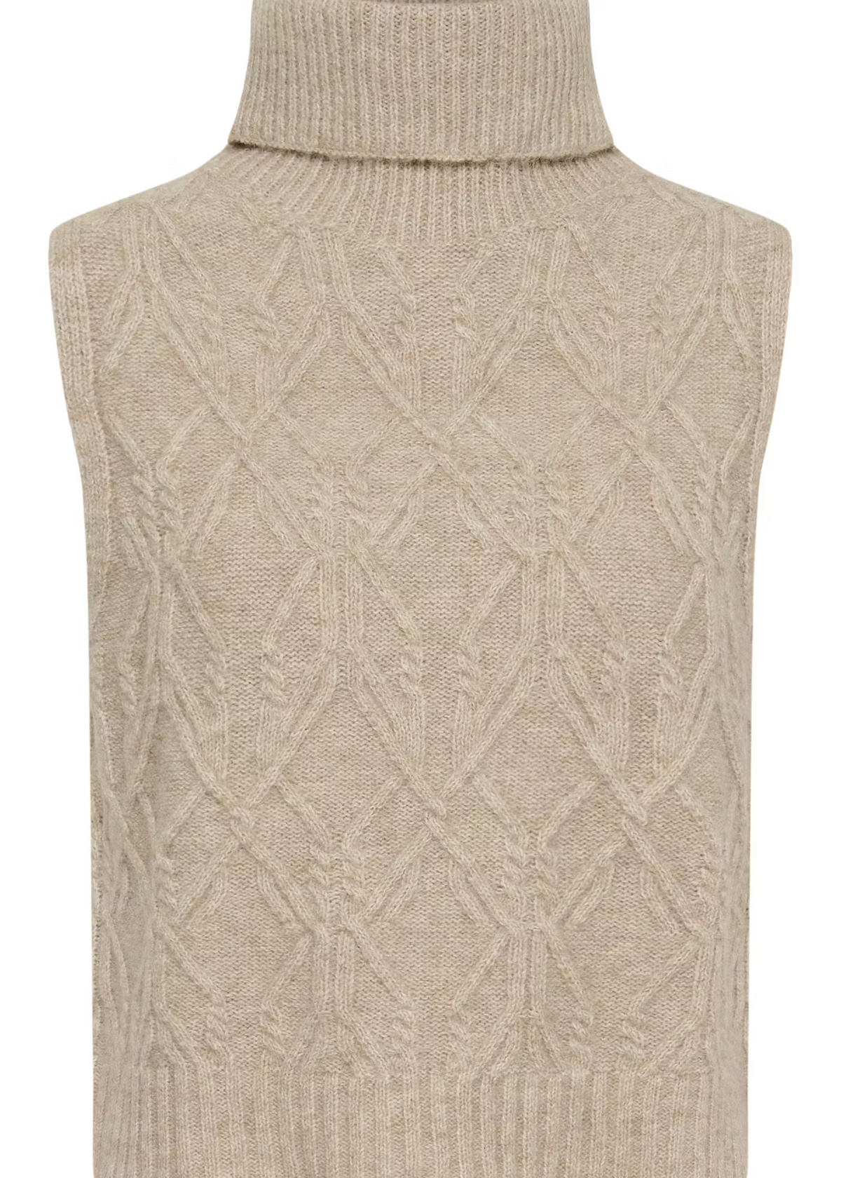 Cream CRElsie Knit Slipover Light BrownLightmelang
