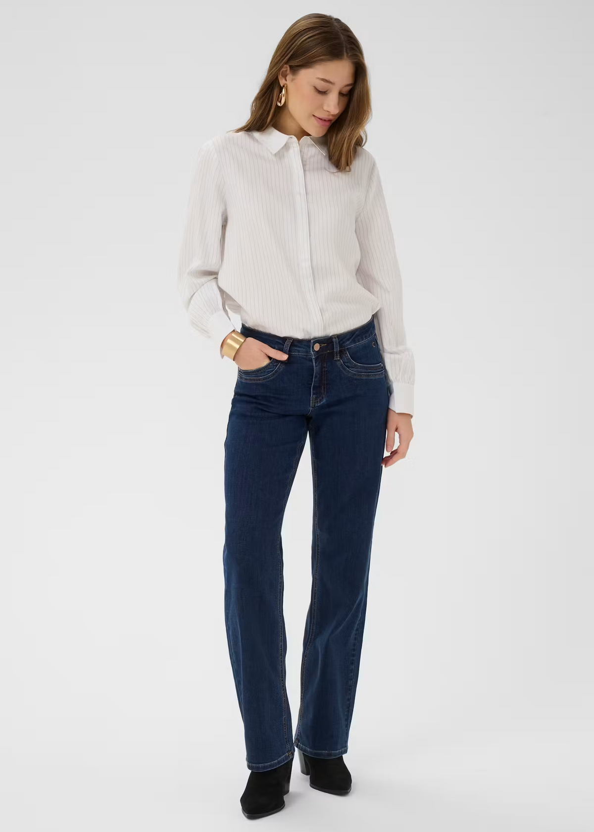 Cream CRLone Jeans Coco Fit Dark Blue Denim