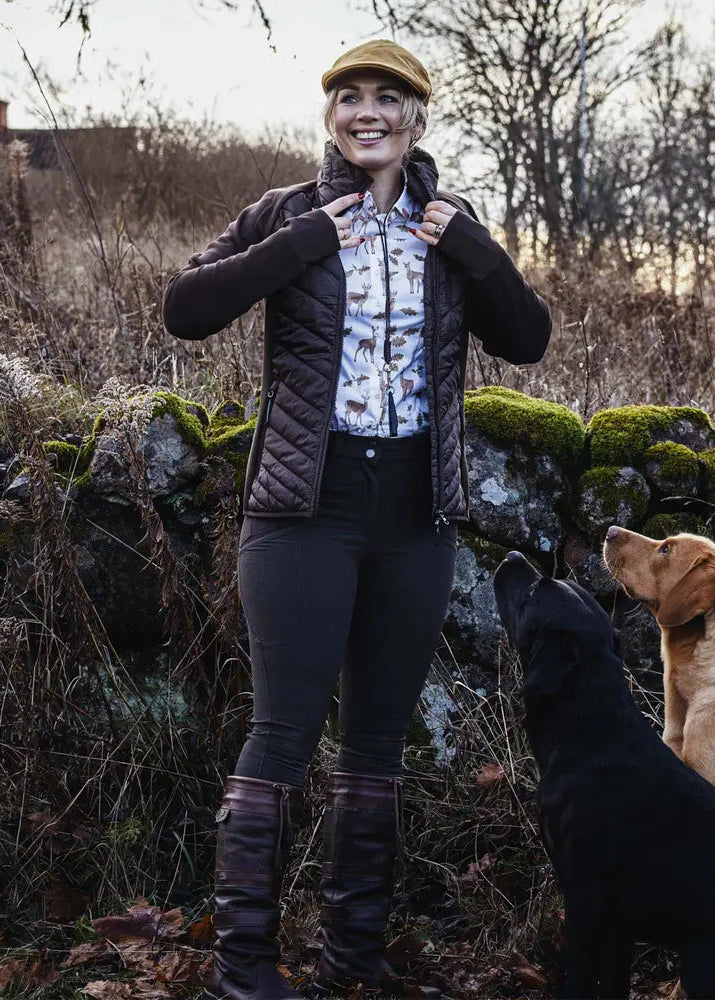 Chevalier Hunter Hybrid Jacket Leather Brown