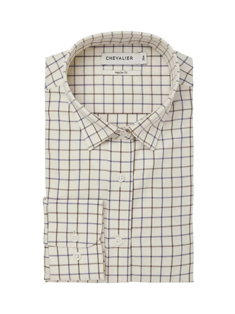 Chevalier Sheppey Women's Shooting Fit Shirt Chestnut Tattersall