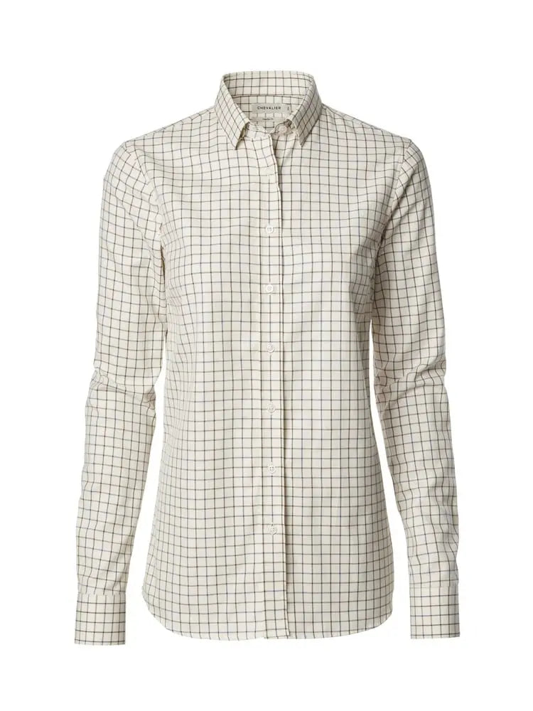 Chevalier Sheppey Women's Shooting Fit Shirt Chestnut Tattersall
