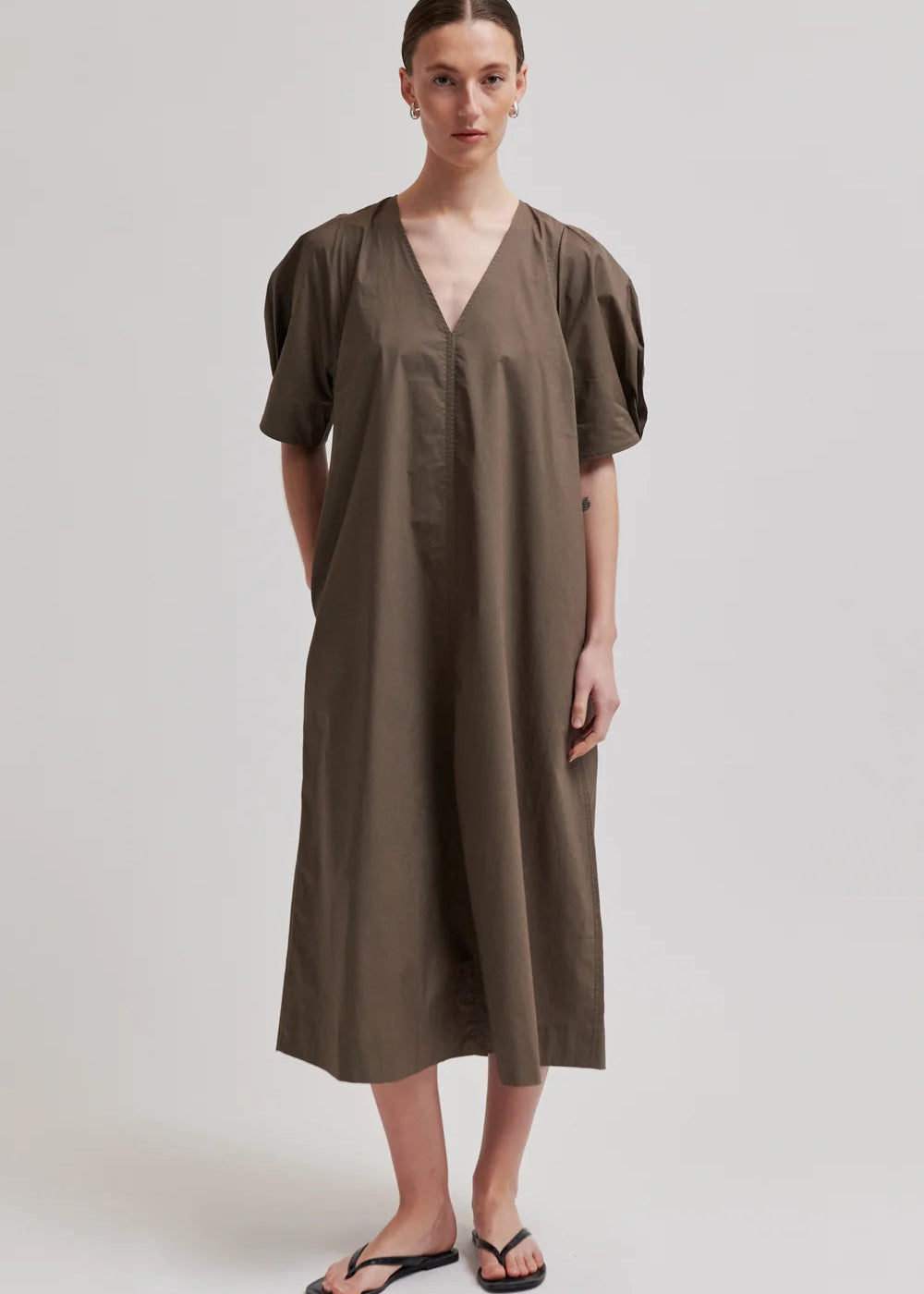 Second Female Larkini SS Maxi Dress Canteen