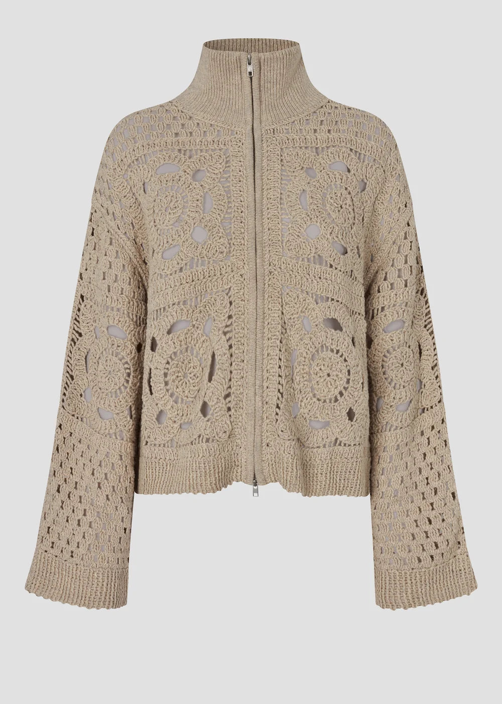 SF Crosette Knit Cardigan camel