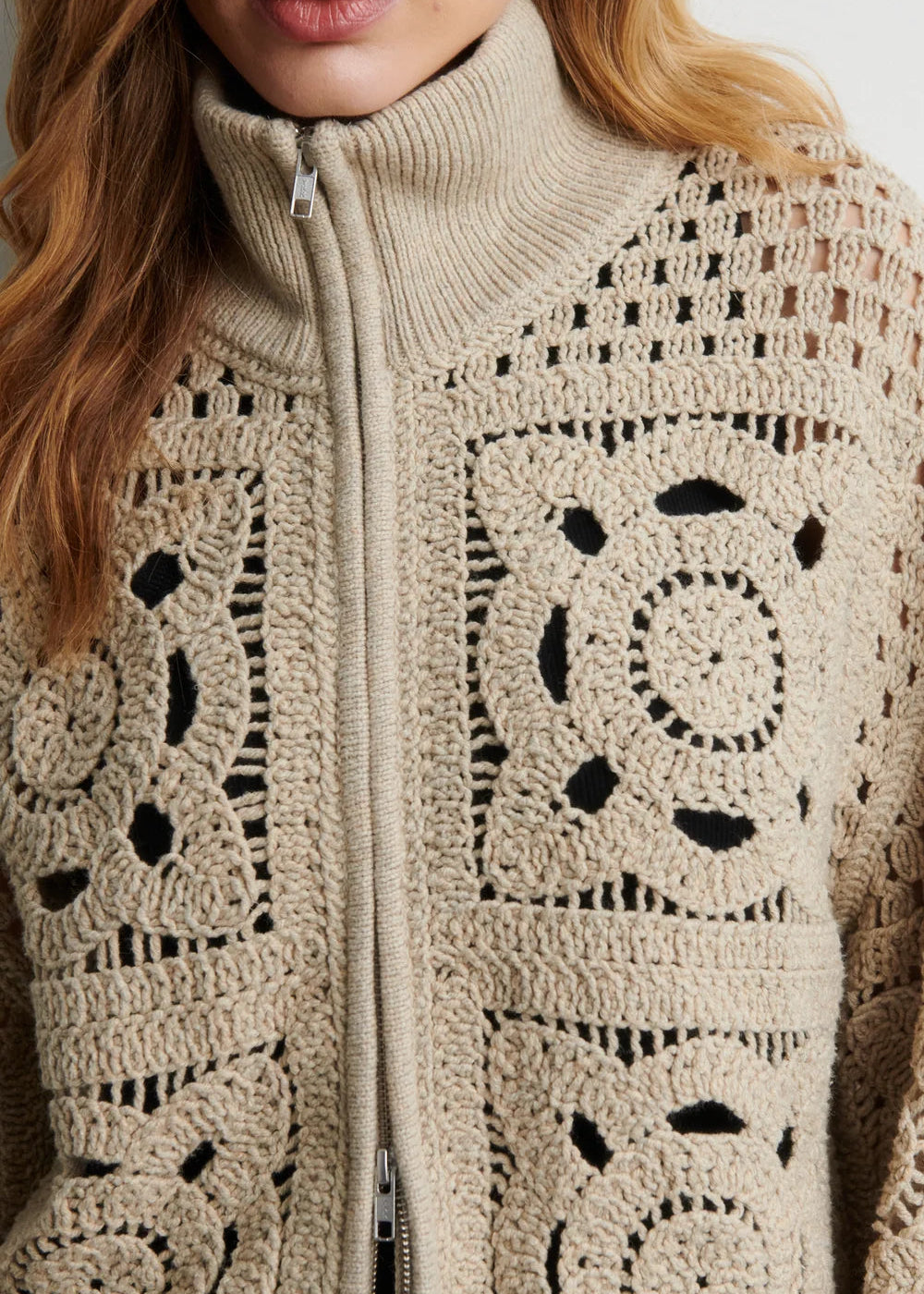 SF Crosette Knit Cardigan camel
