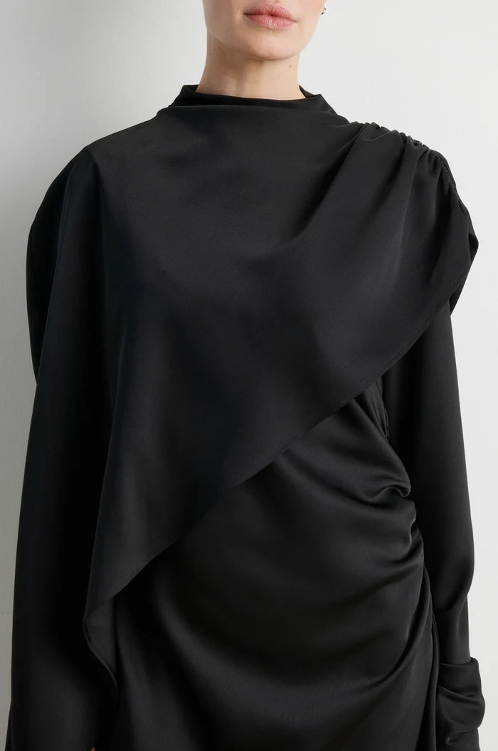 Second Female Opala Asymmetric Dress Black