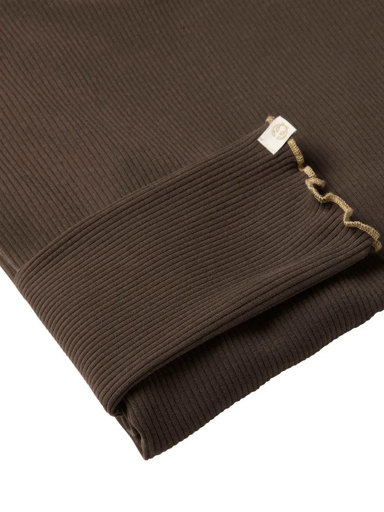 Chevalier Kelly Longsleeve Top Woman Leather Brown