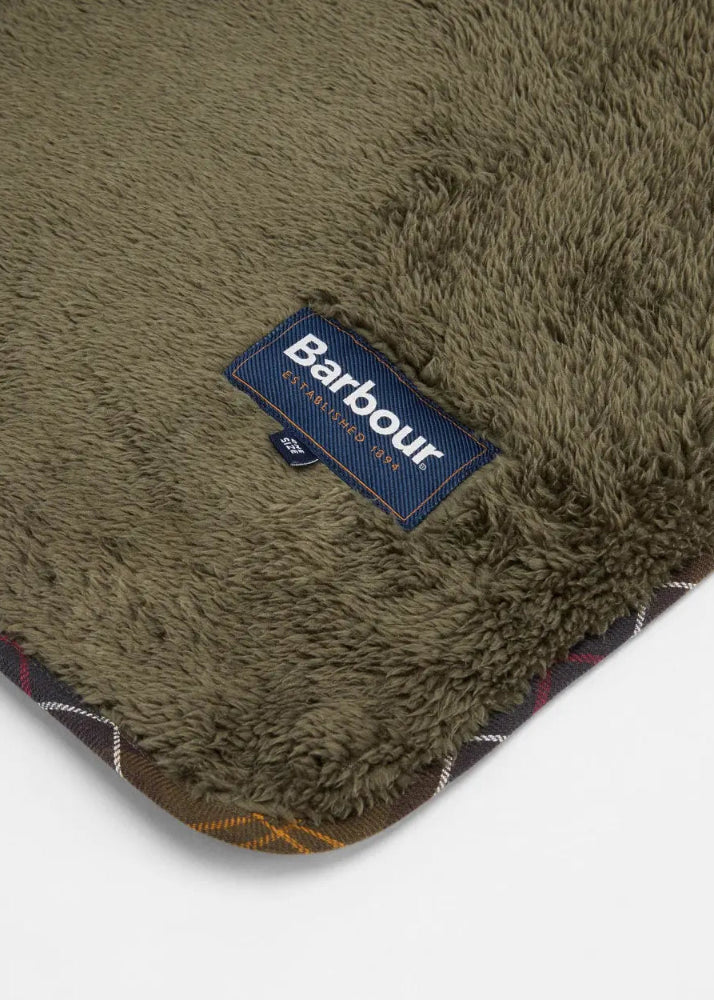Barbour Dog Quilt Fleece Blanket Olive