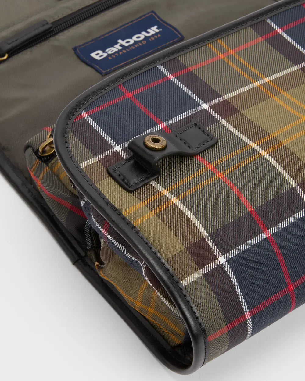 Barbour Tartan Hanging Washbag