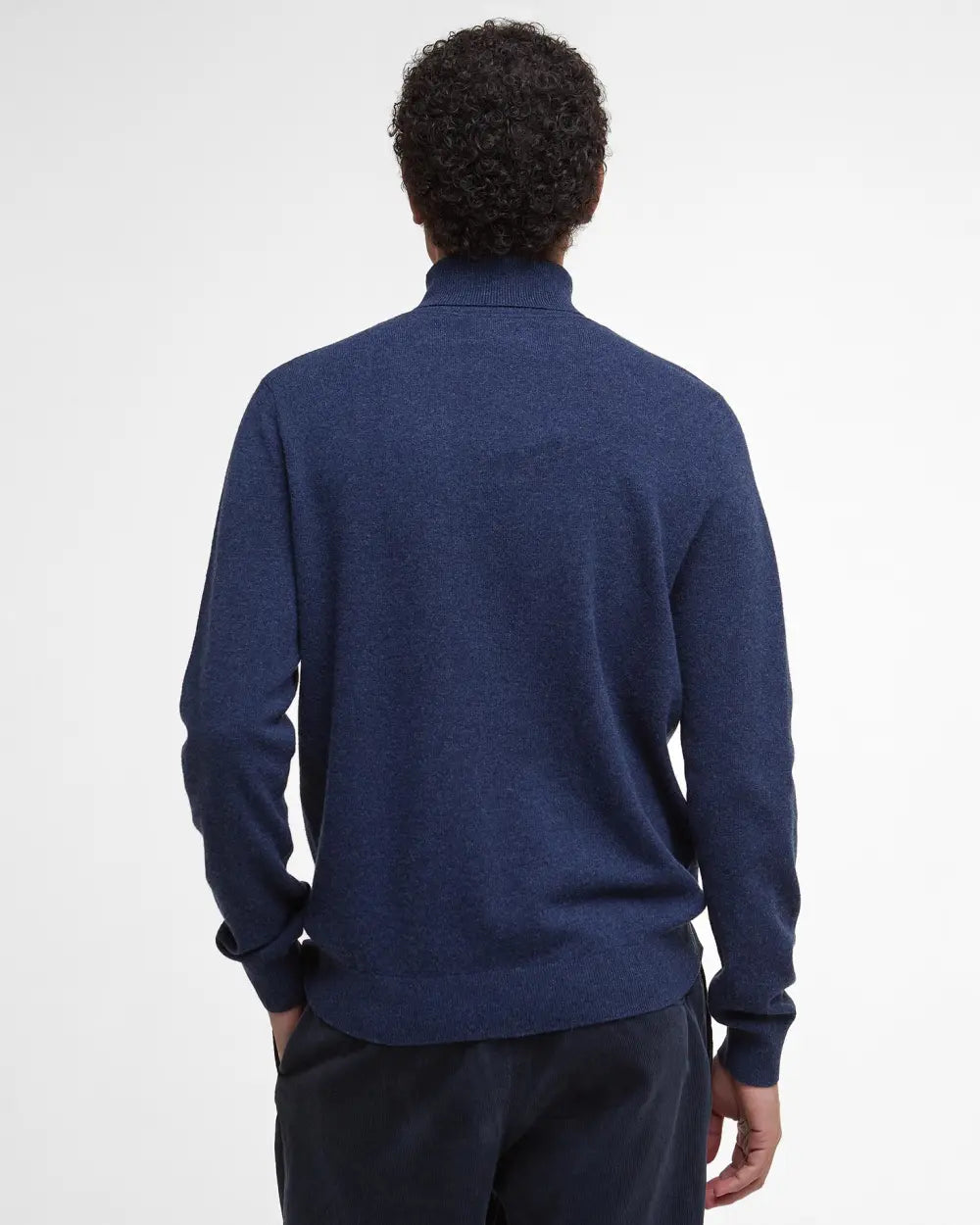 Barbour Hector Roll Neck Jumper Navy marl