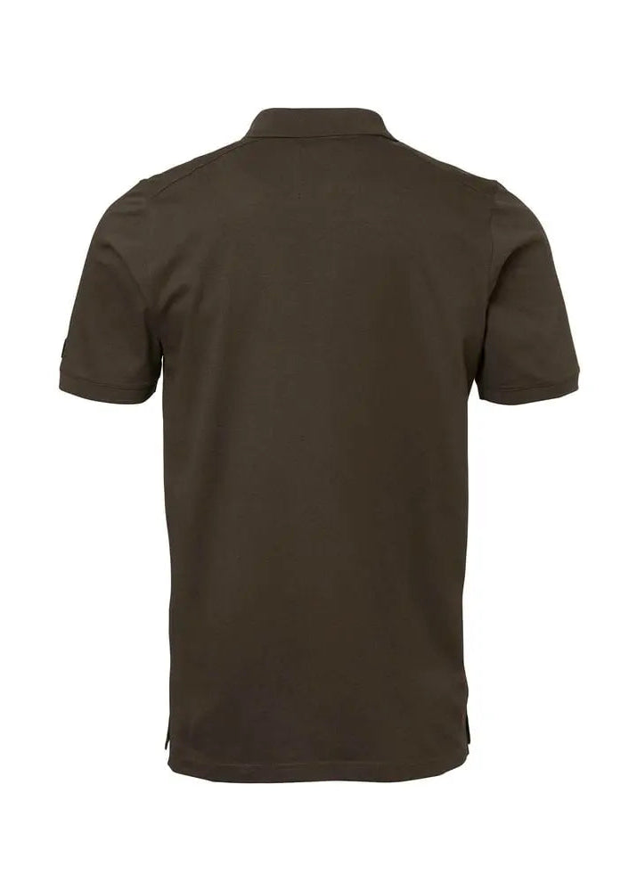 Chevalier Trevor Polo Shirt Men Leather Brown