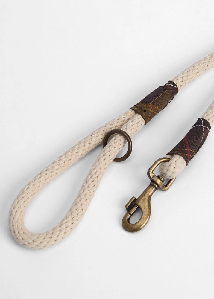 Barbour Rope Dog Lead Natural 155cm