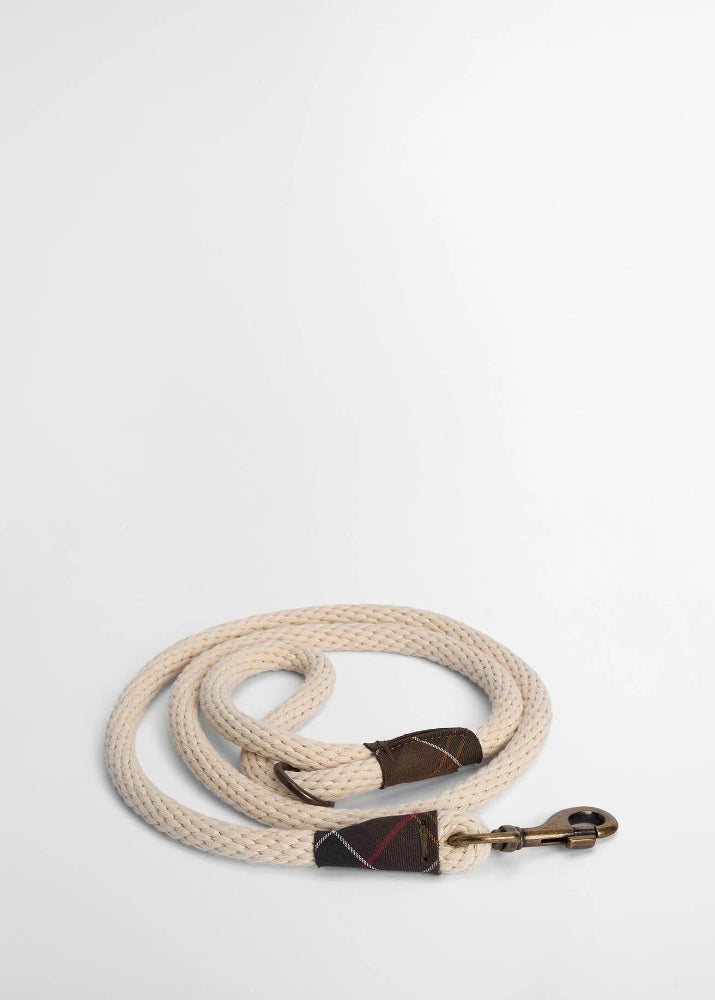 Barbour Rope Dog Lead Natural 155cm