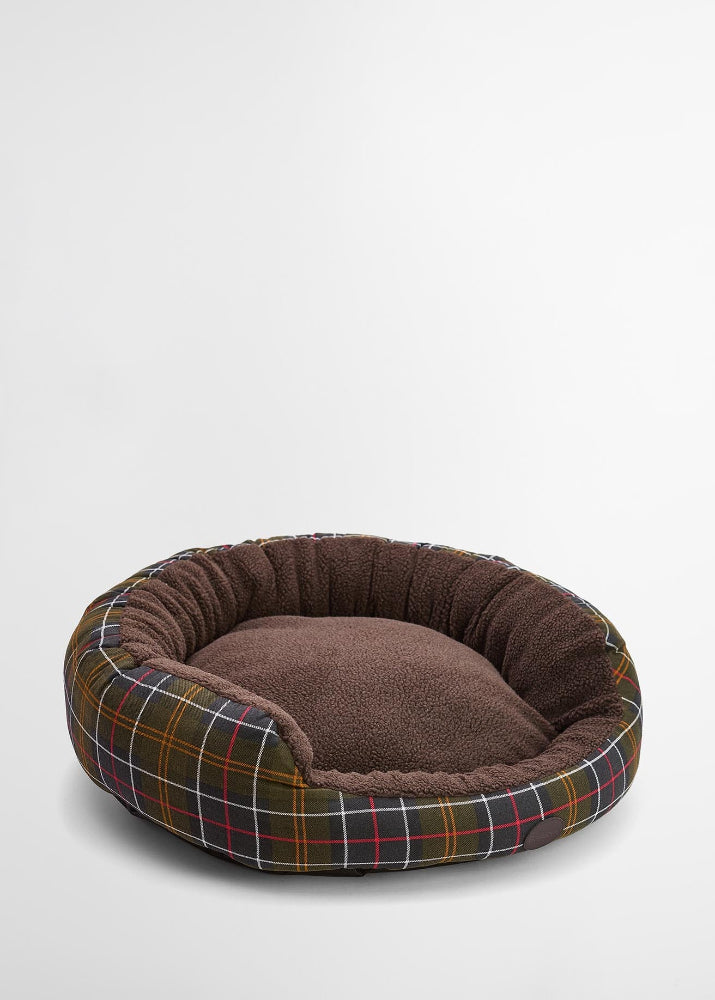 Barbour Round Dog Bed Classic Tartan 30 Tum