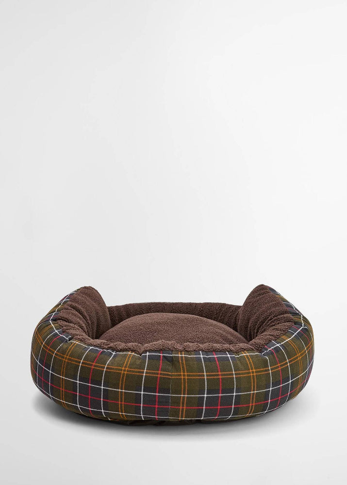 Barbour Round Dog Bed Classic Tartan 30 Tum