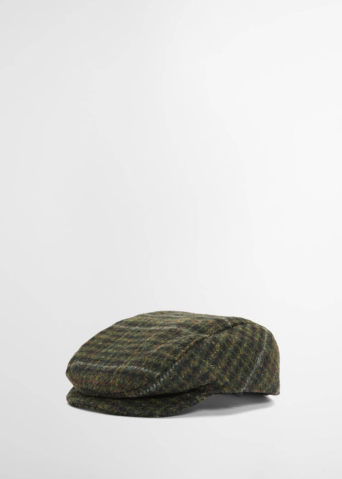 Barbour Wilkin Dog Flat Cap Olive Check