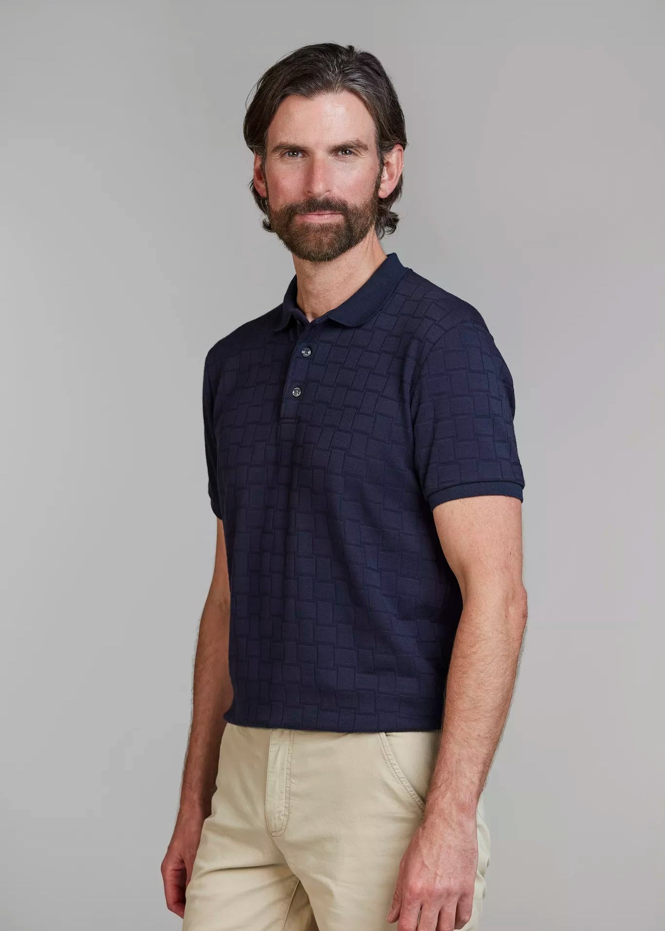 hansen & Jacob Structure Polo Navy