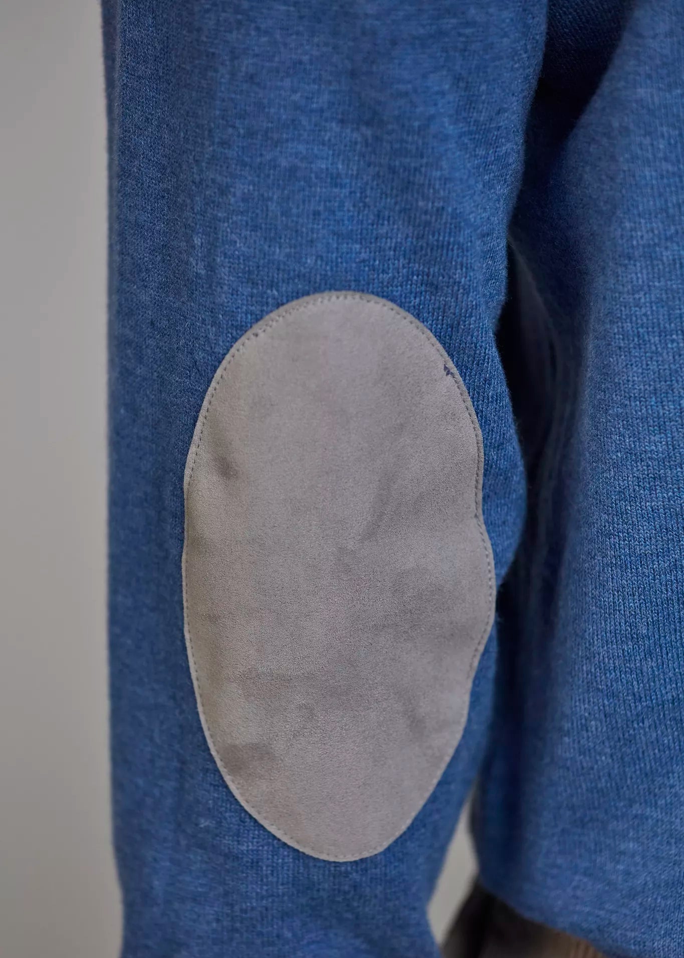 Hansen & Jacob Crew Neck Knit E-patch Blue