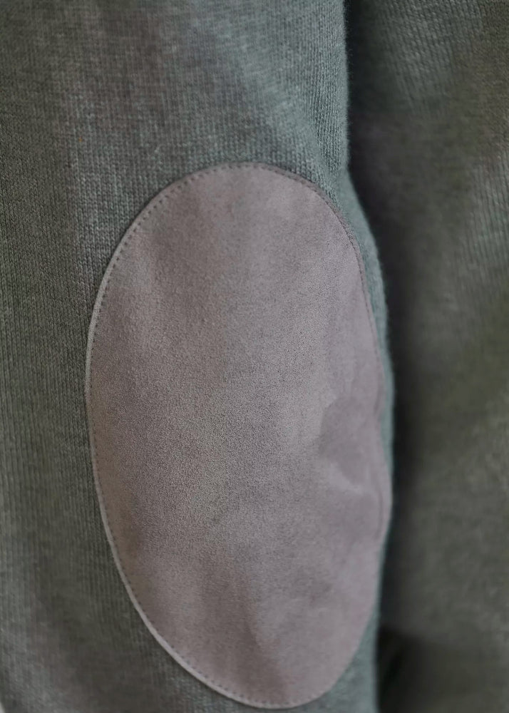 Hansen & Jacob Crew Neck Knit E-patch Green