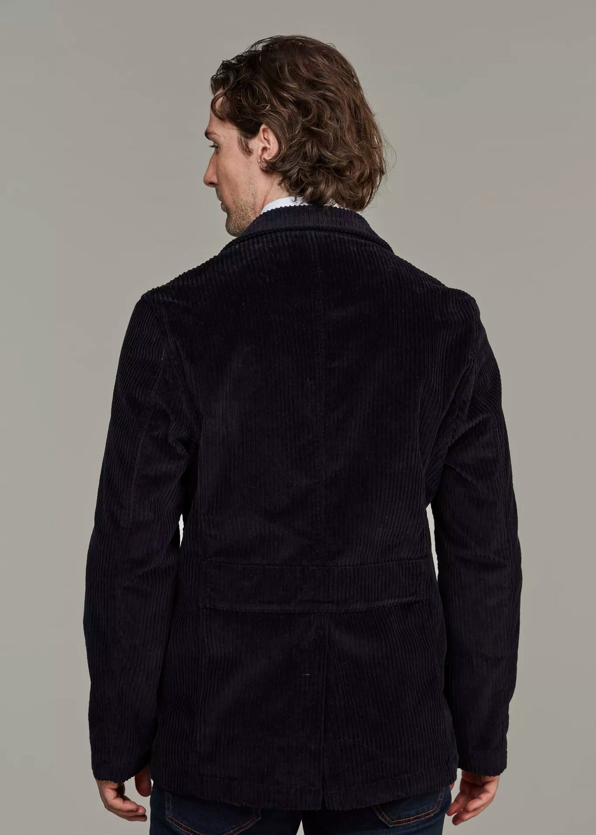 Hansen & Jacob CORDUROY SAFARI JACKET NAVY