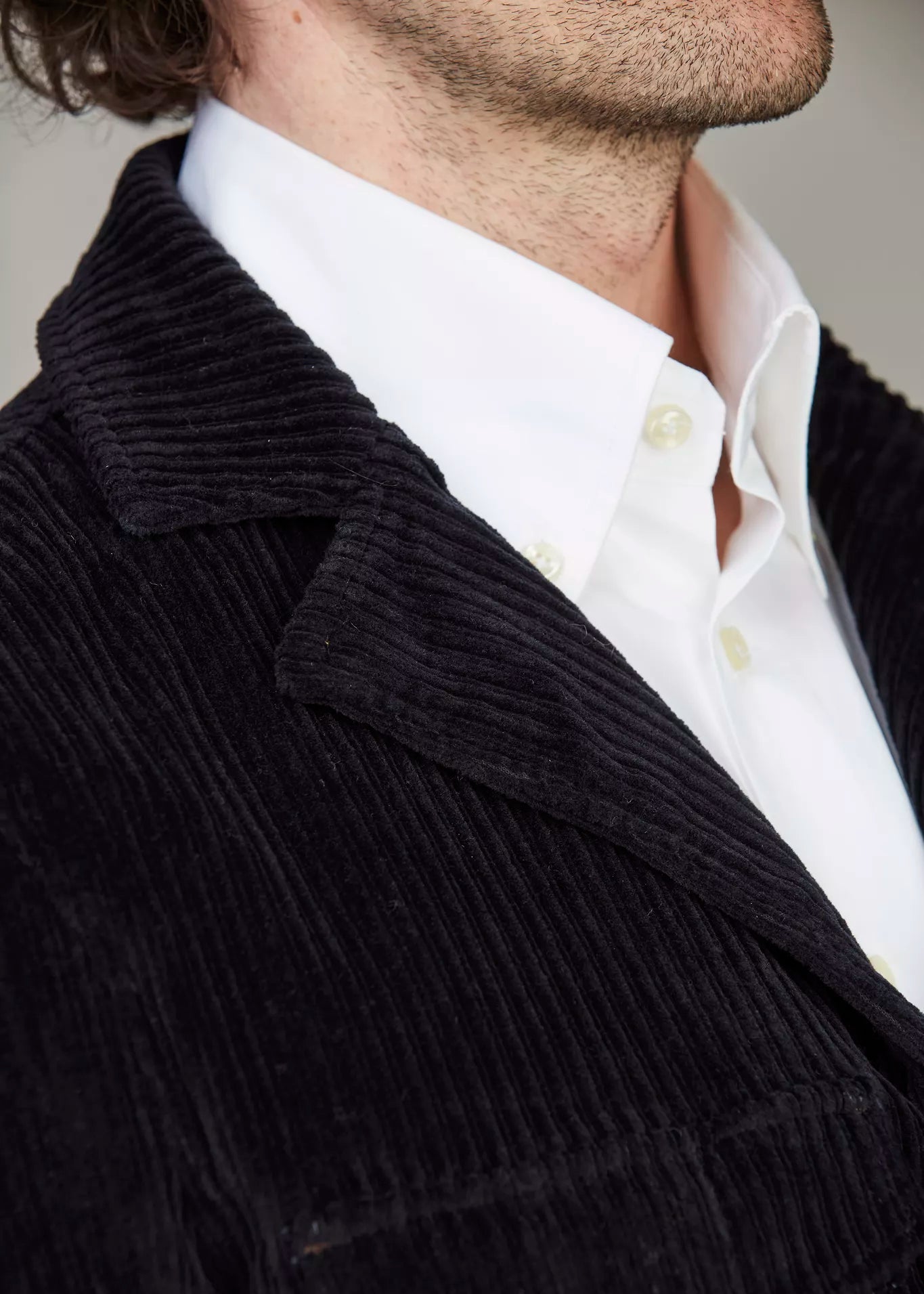 Hansen & Jacob CORDUROY SAFARI JACKET NAVY