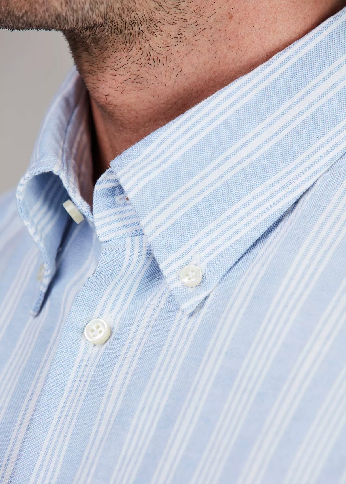 Hansen & Jacob Oxford Stripe Shirt Ljusblå