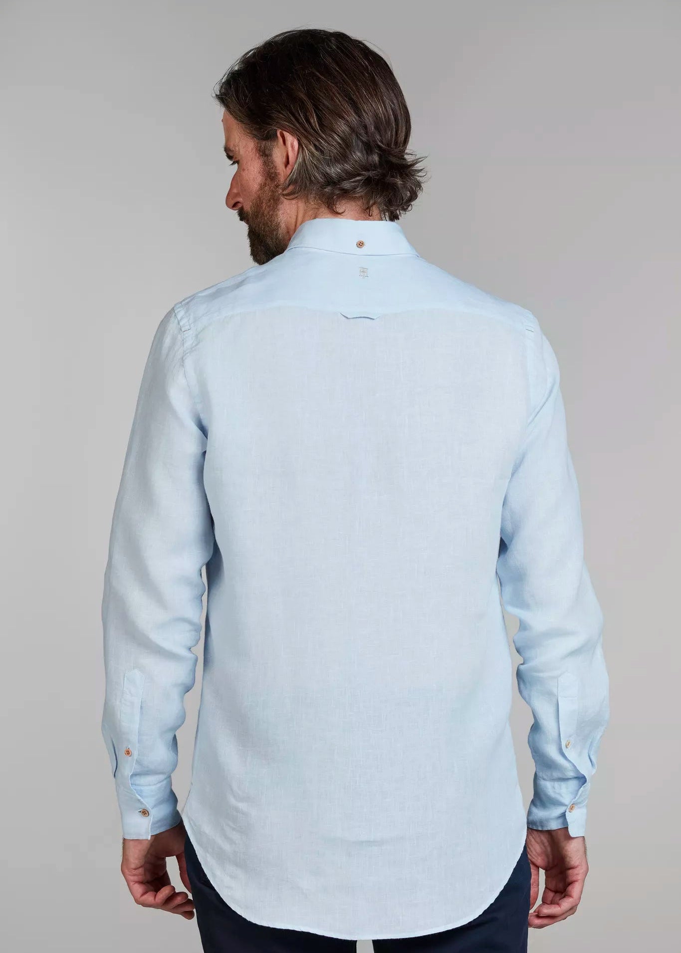 Hansen & Jacob Classic Linen Shirt Blue