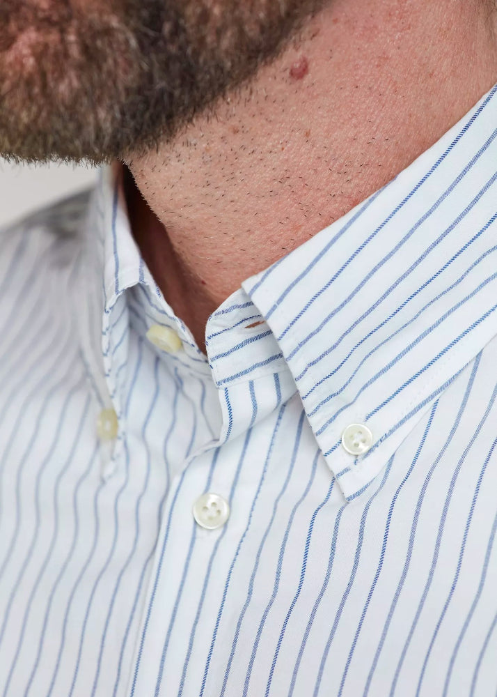 Hansen &  Jacob Coastal Stripe Shirt White
