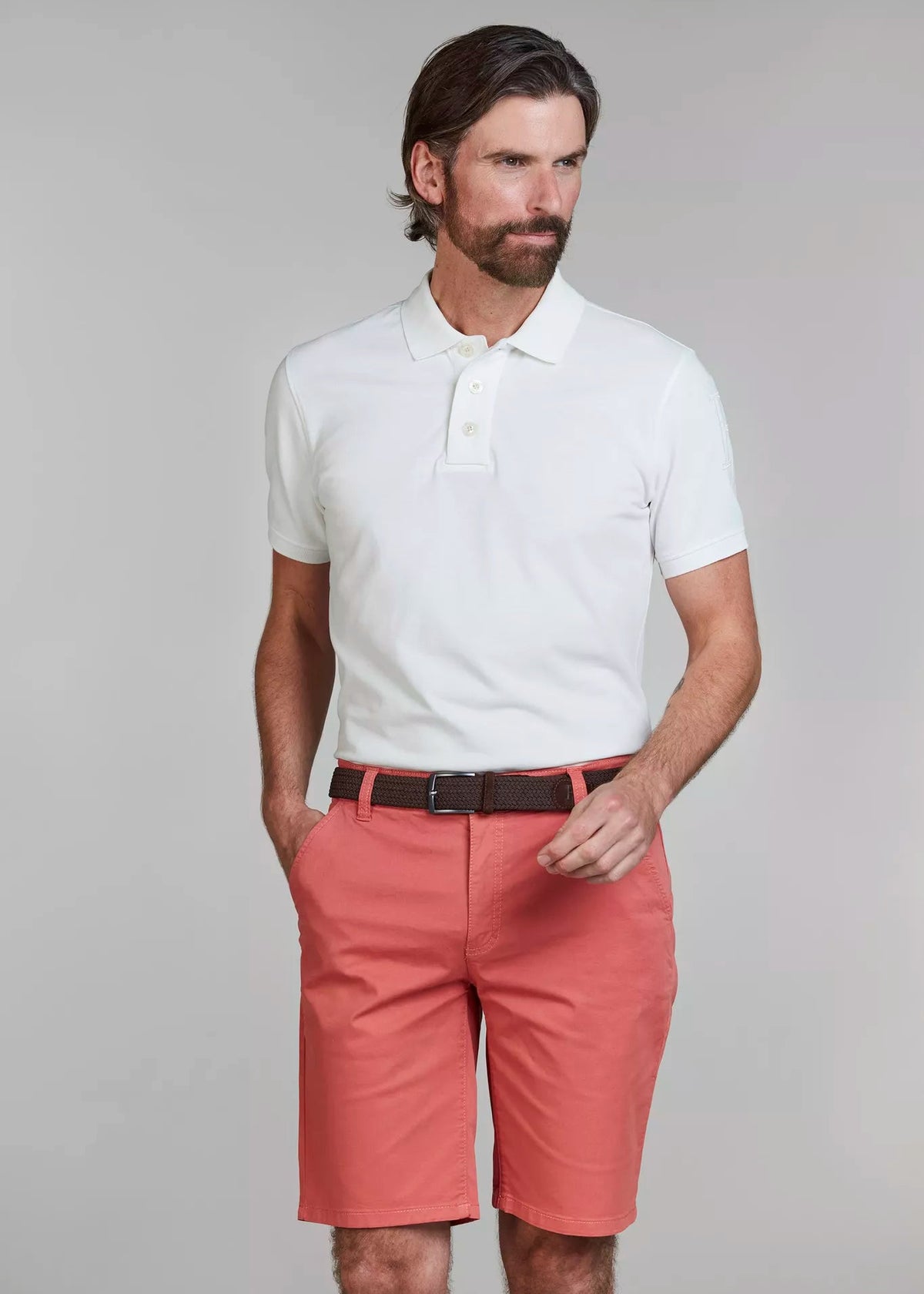 Hansen & Jacob Classic Chino Shorts Soft Red