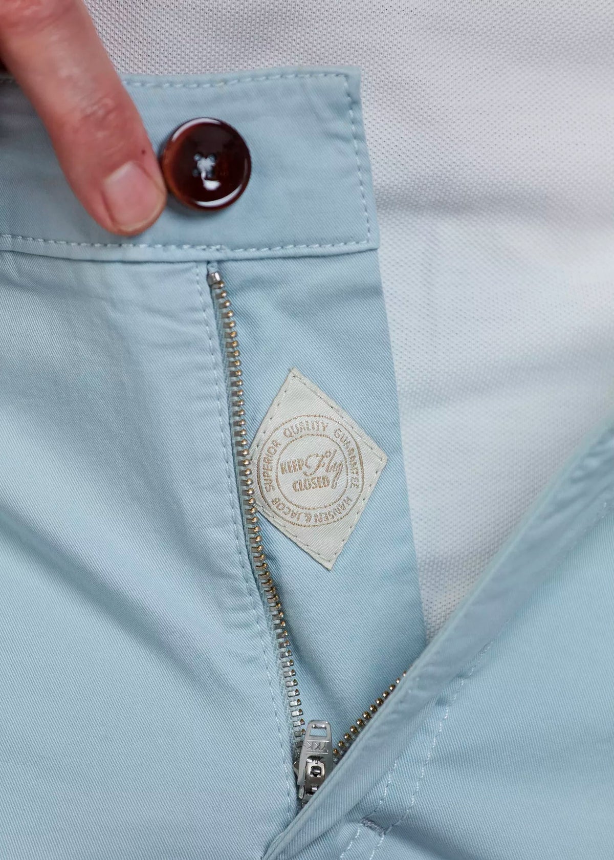 Hansen & Jacob Classic Chino Shorts Light Blue