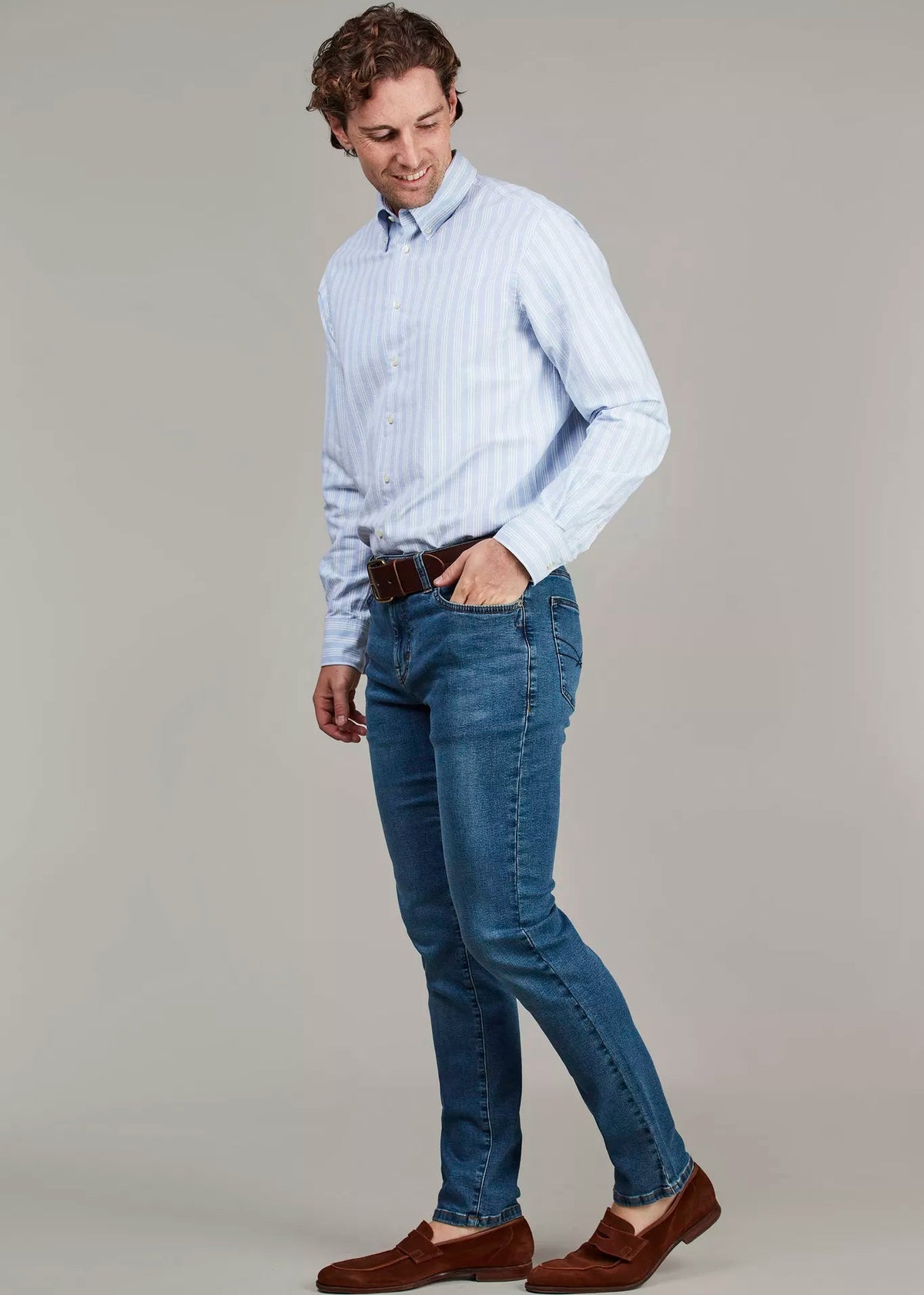 Hansen & Jacob 5-PKT CAPE TOWN SILK TOUCH BLUE