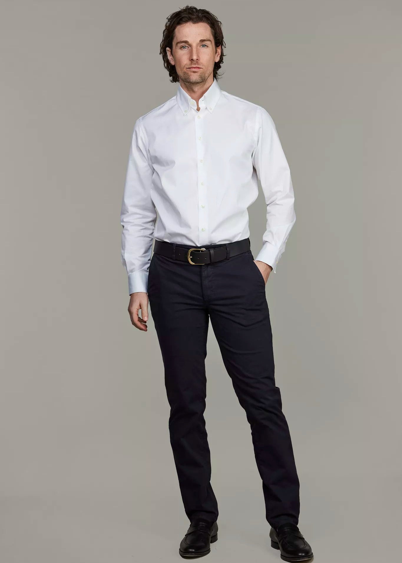 Hansen & Jacob CLASSIC CHINO HIGH STRETCH NAVY