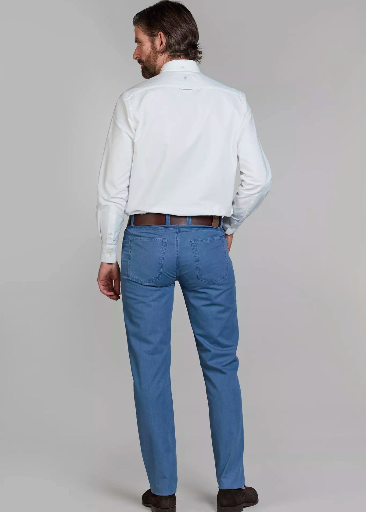 Hansen & Jacob 5-pkt twill melange Blue