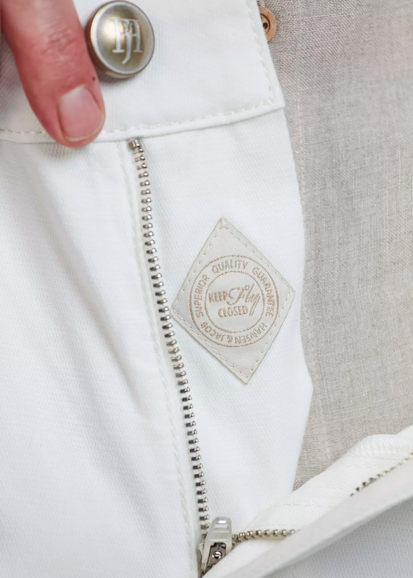 Hansen & Jacob 5-pkt diamond stretch White