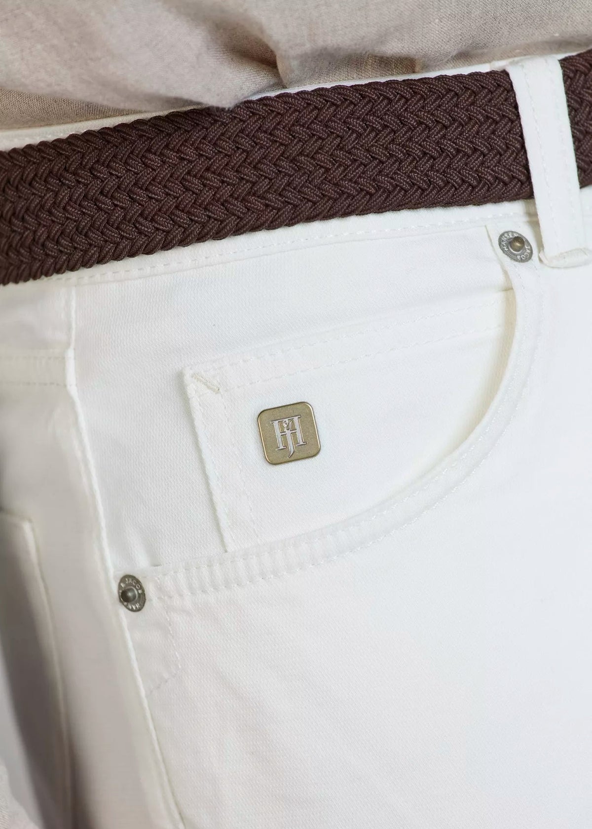 Hansen & Jacob 5-pkt diamond stretch White