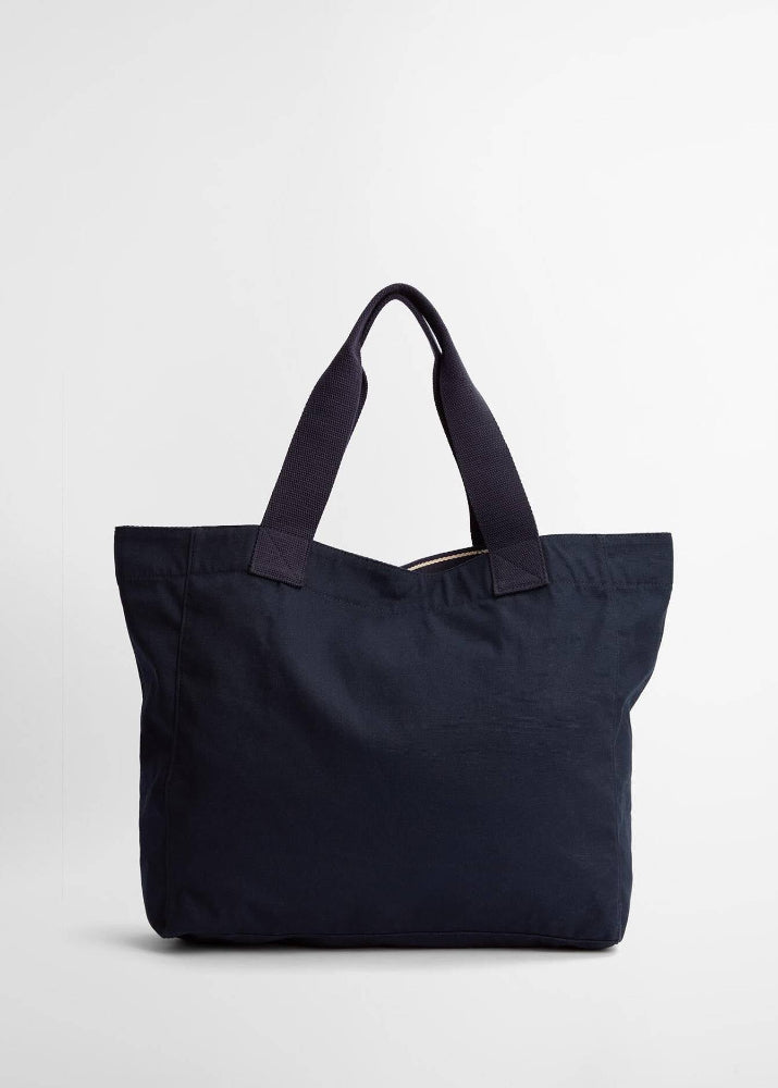 Barbour Logo Holiday Tote Bag Navy